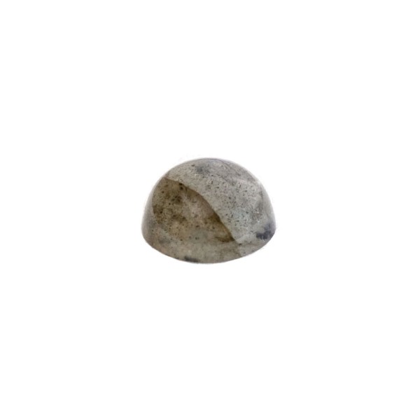 Labradorite, grey, cabochon, round, 7mm