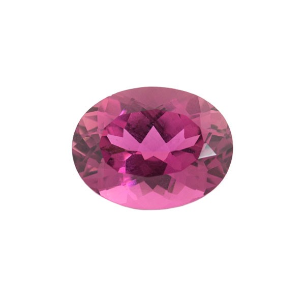 Tourmaline, pink, faceted, oval, 13x10 mm