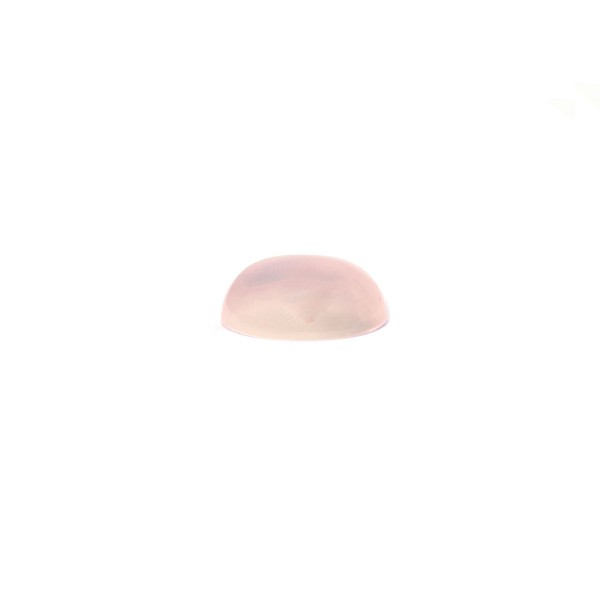 Rose quartz, rose, cloudy, cabochon, oval, 11x9mm