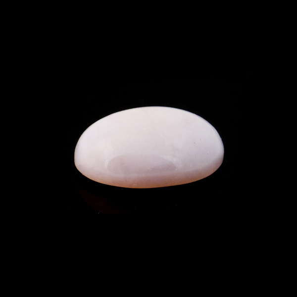 Pink opal, pink, cabochon, oval, 12 x 10 mm