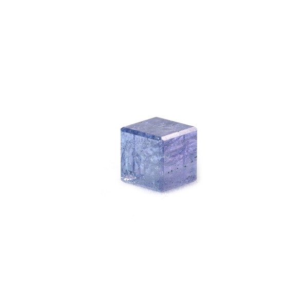 Tansanite, blue, cube, smooth, 7x7mm