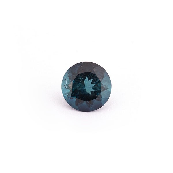 Tourmaline, dark blue, faceted, round, 8.5 mm