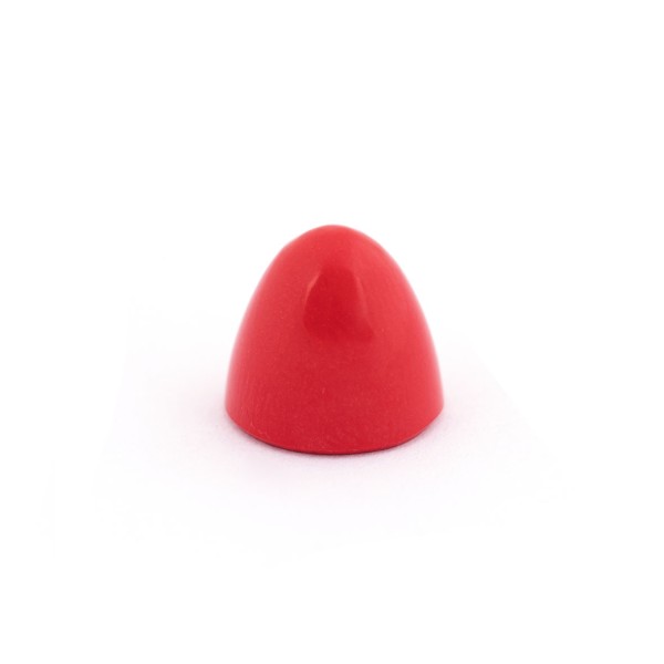 Coral, reconstructed, red, cone, smooth, round, 11 mm