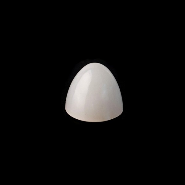 Moonstone, white, cone, smooth, round, 8mm