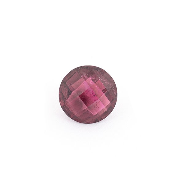 Turmalin, pink, Briolett, facettiert, rund, 10 mm