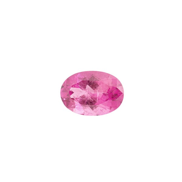 Tourmaline, pink, faceted, oval, 9x7 mm
