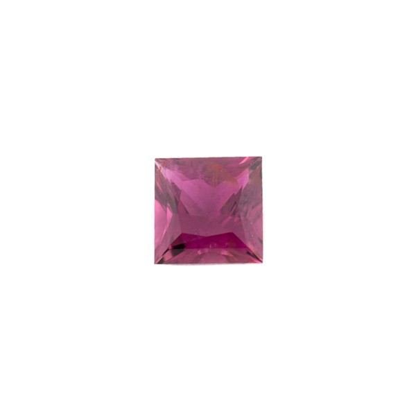 Tourmaline, pink, faceted, carré, 6x6 mm